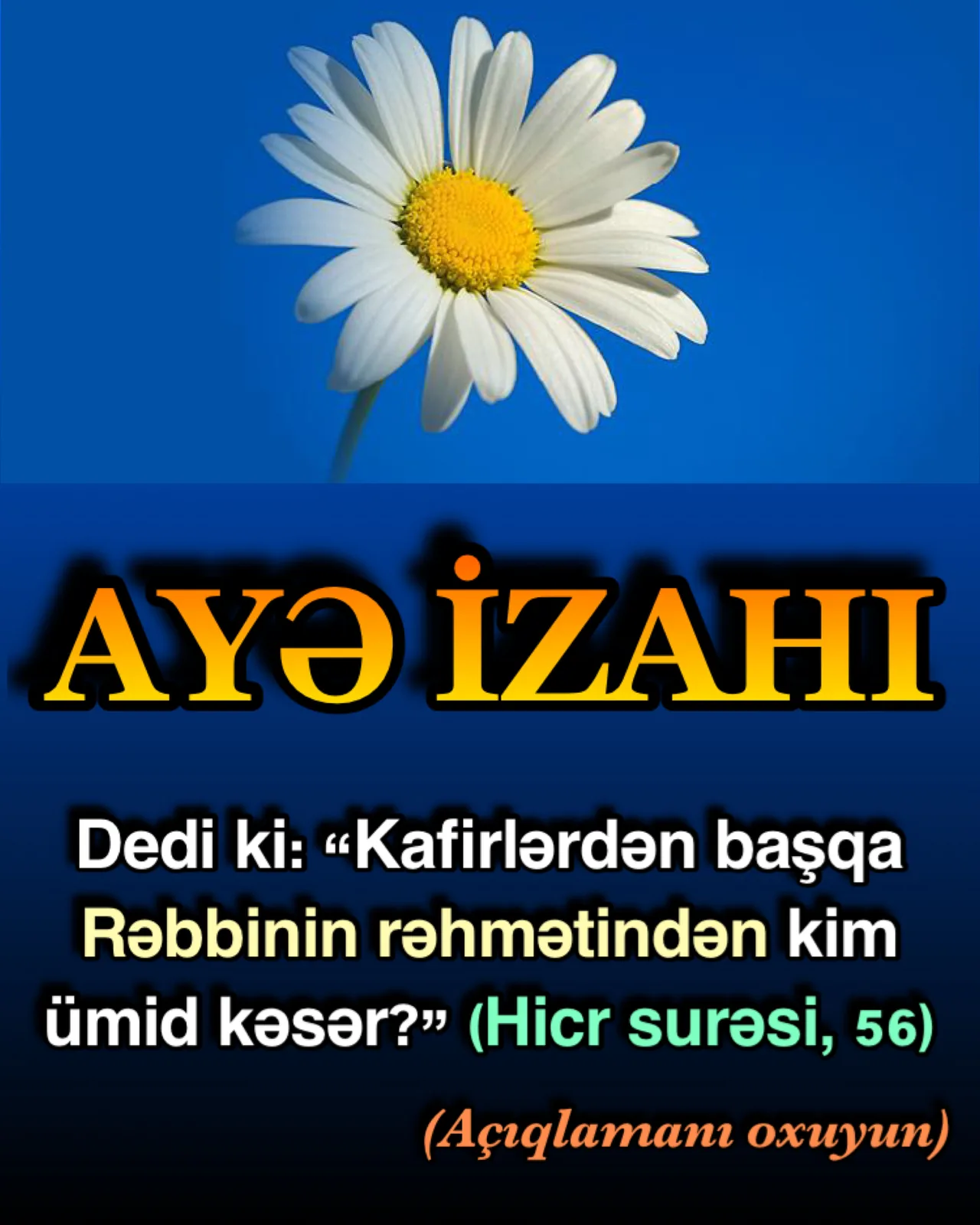 İnsanlar heç bitməyən, tükənməyən və qəlbimizdə daim var olan bir hisslə yaşayırıq: Ümid