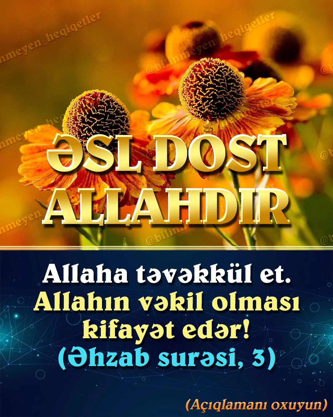 İnsanlar üçün dünya həyatını imtahan mühiti kimi yaradan Allah, onlara saysız-hesabsız