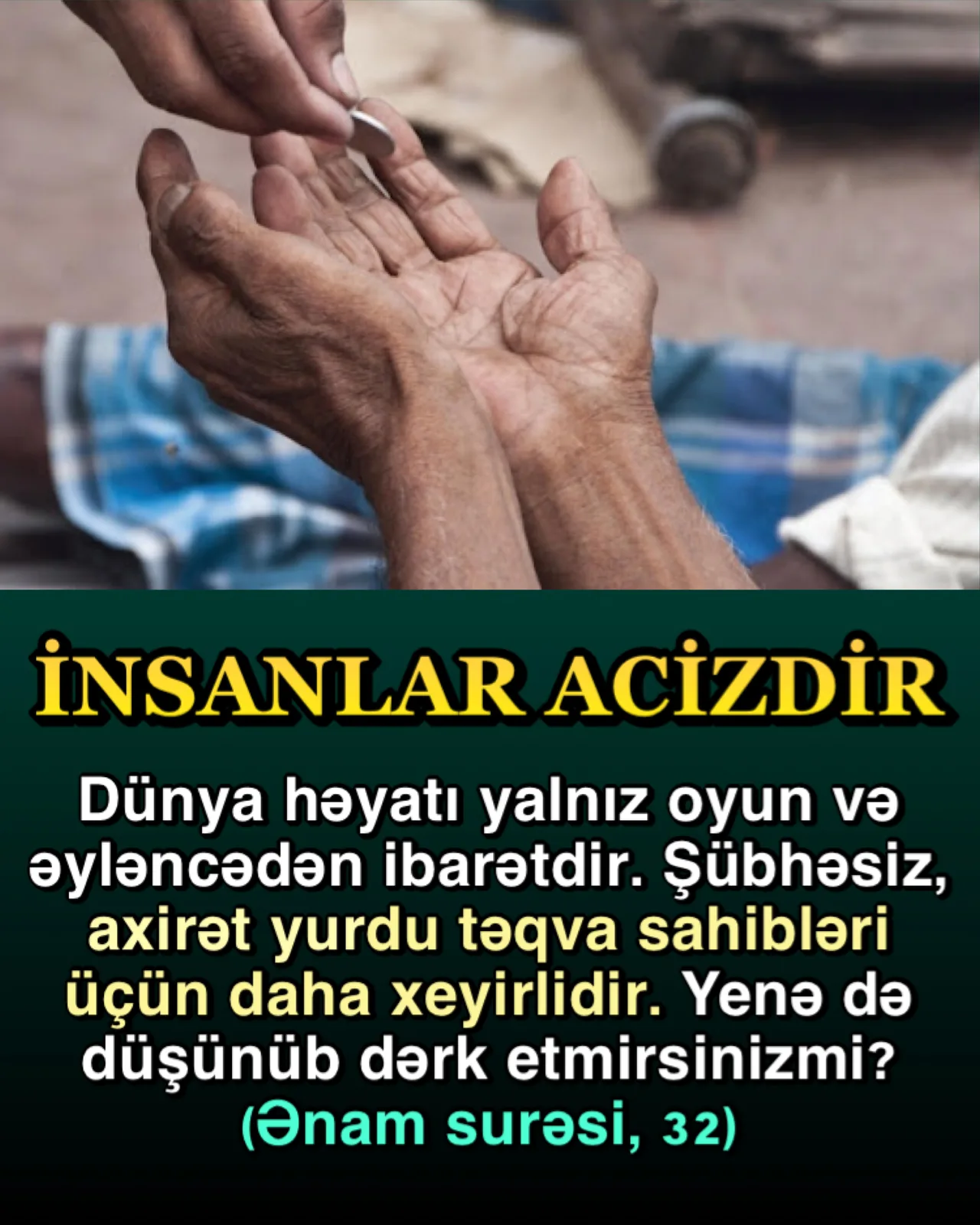 İnsanlara verilmiş bir çox fiziki zəiflik vardır