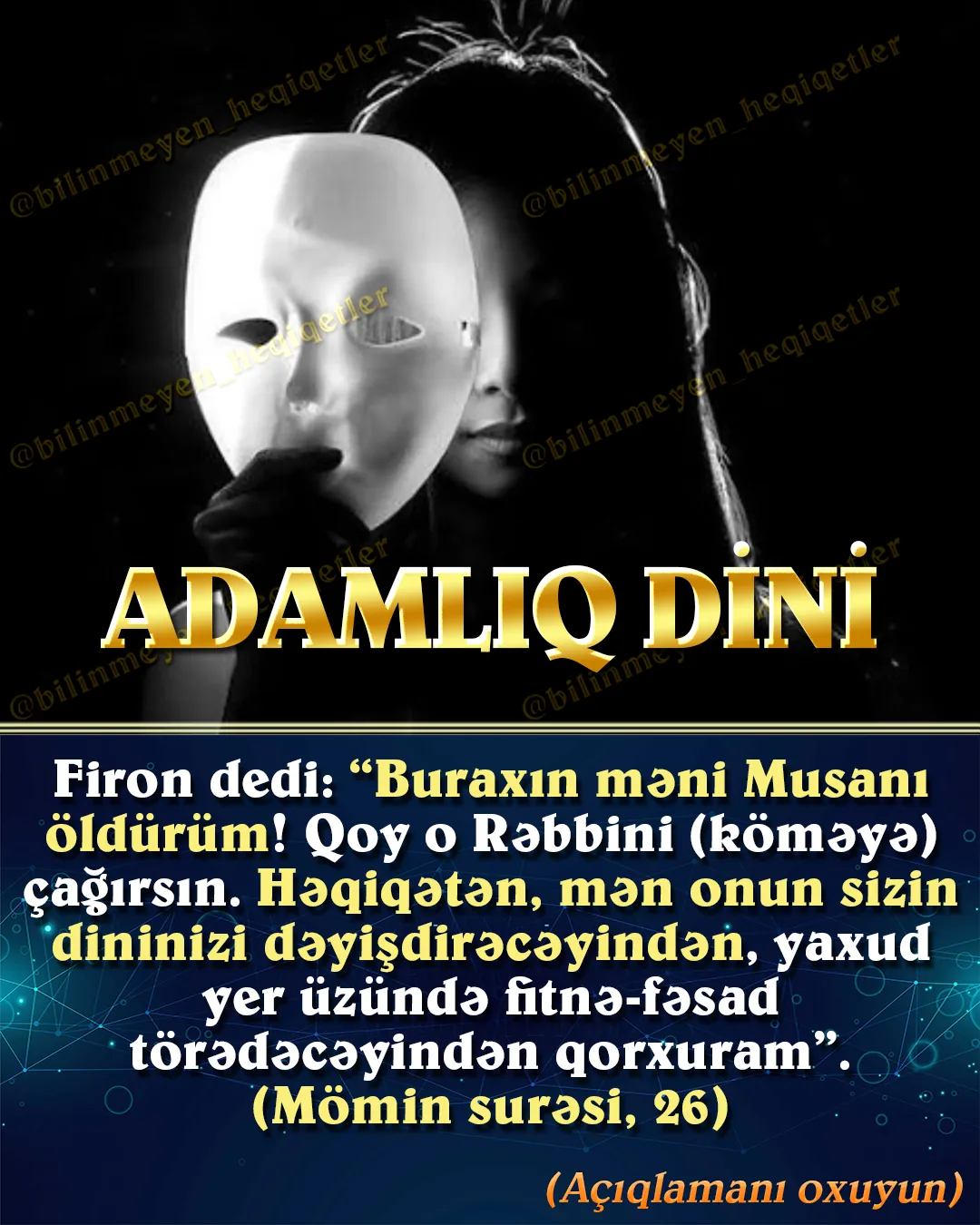 İnsanların çoxunu fərqində olmadan öz təsiri altına salmış batil bir din vardır