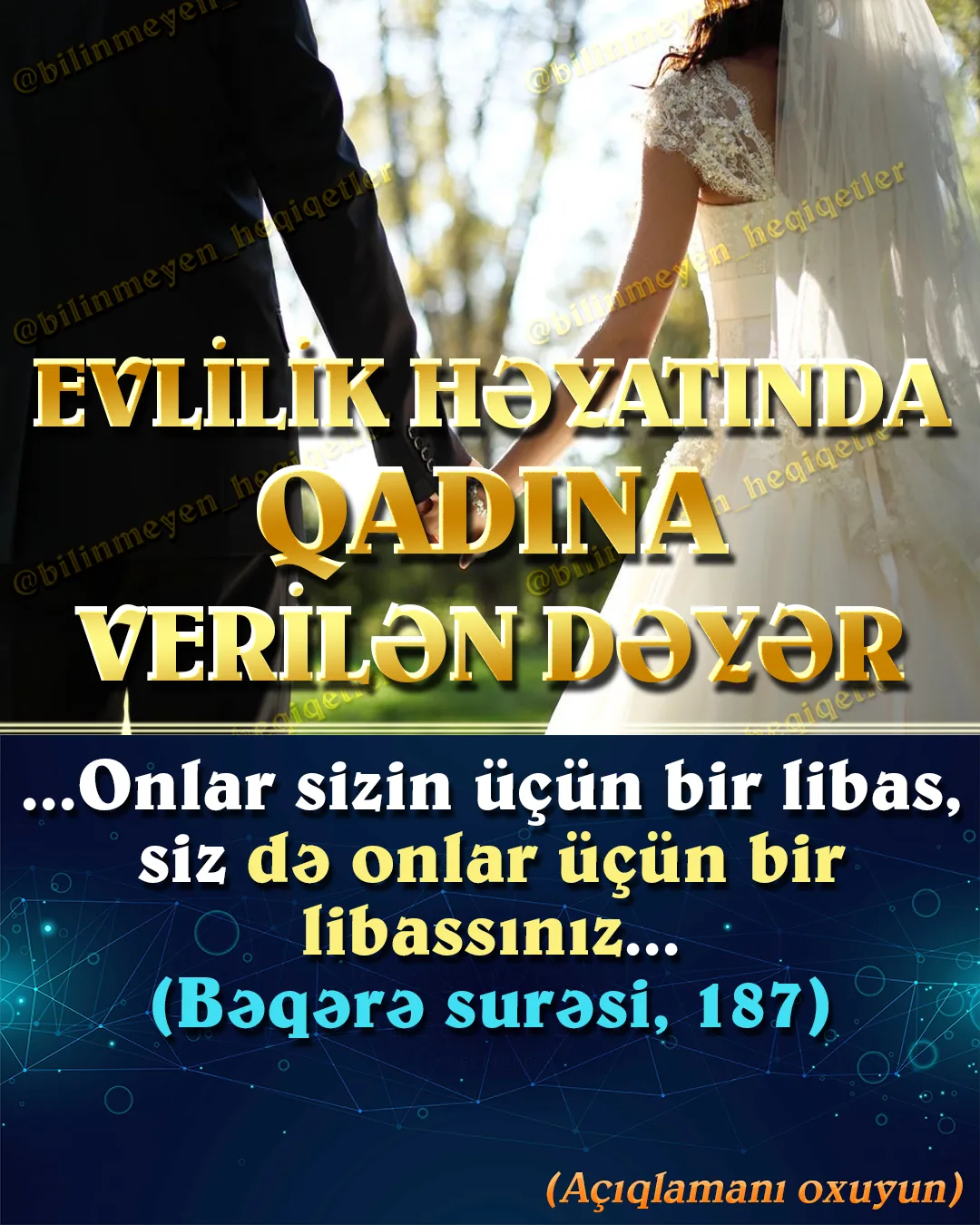 Dünyəvi dəyərlər üzərinə qurulan evlilik