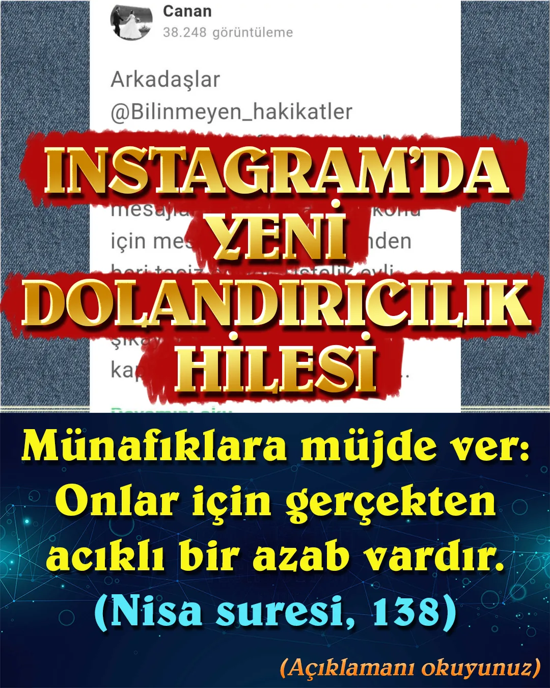 Instagramda Yeni Dolandırıcılık Hilesi: “Hakkınızda Şikayetler Var, Linke Tıklayın Hakkınızda