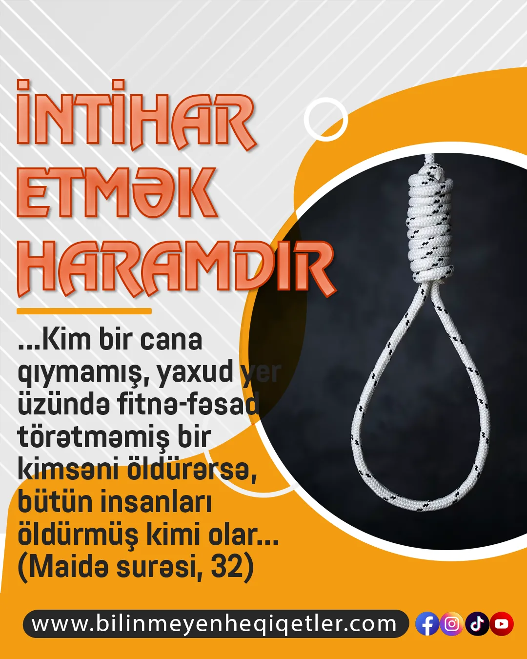 İntihar etmək haramdır