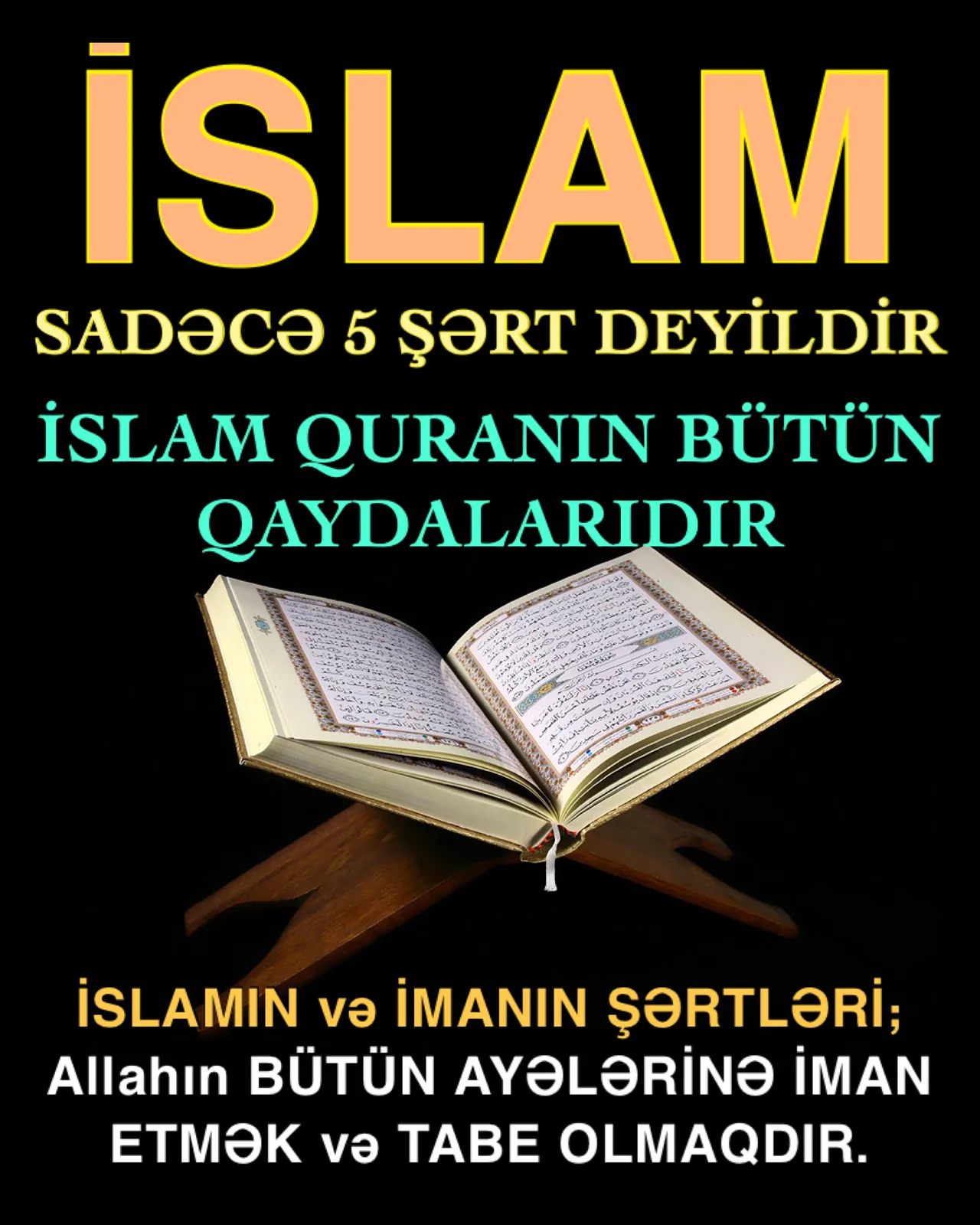 İslamı beş şərtlə məhdudlaşdırmaq xətası