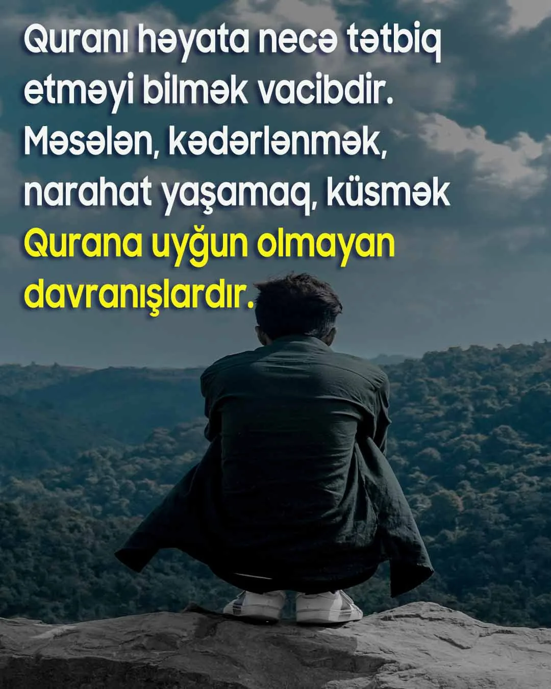 Kədər Allahın Quran ayələri ilə qadağan etdiyi bir davranış pozuqluğudur