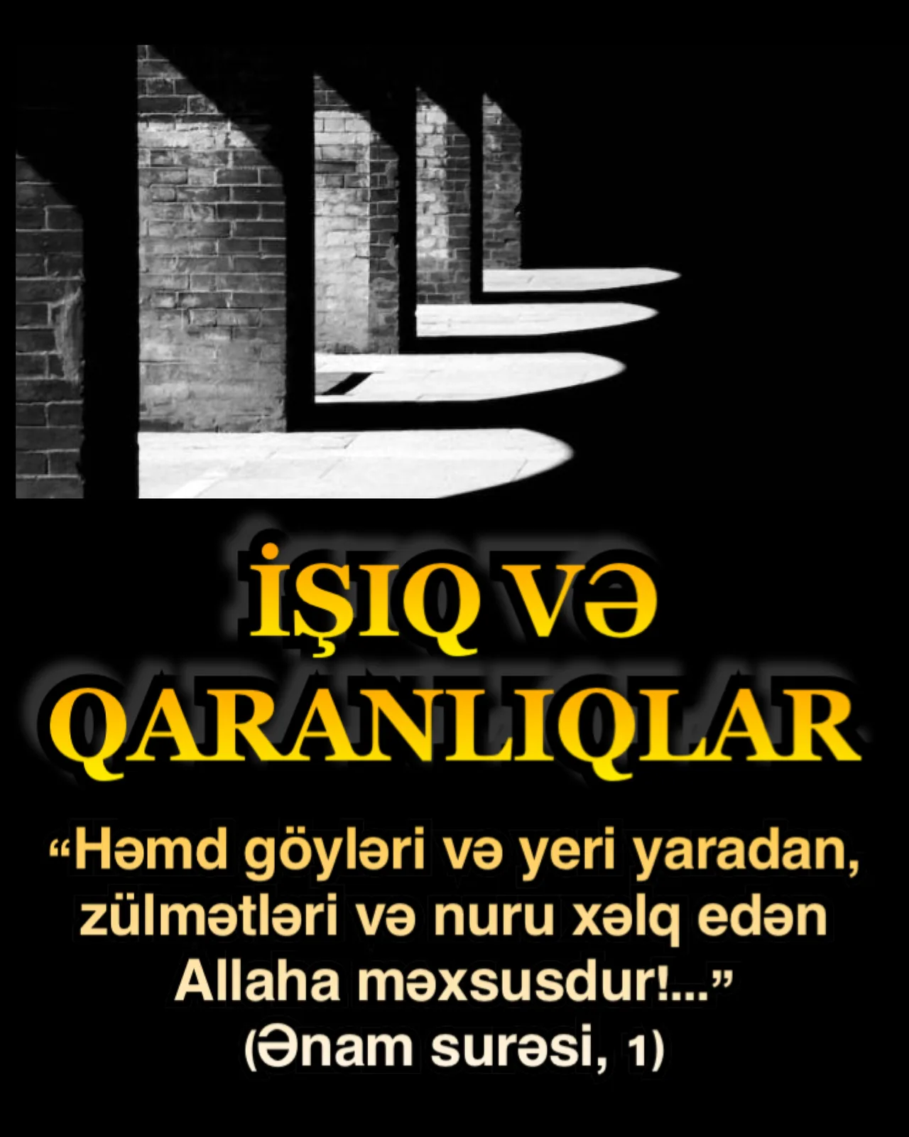 Məlumdur ki, işıq mənbəyi olmadıqda insan ətrafındakıları görə bilmir