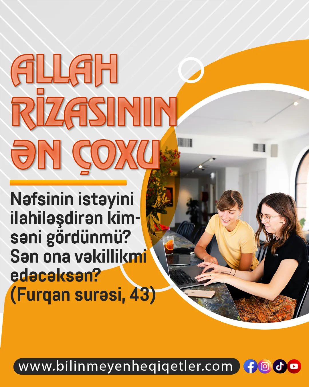 Mömin şirkdən, Allahdan başqa xəyali ilahlardan mədət ummaqdan, onların razılığını axtarmaqdan