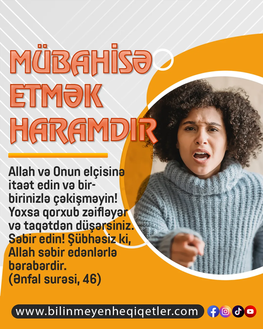 Mübahisə etmək haramdır