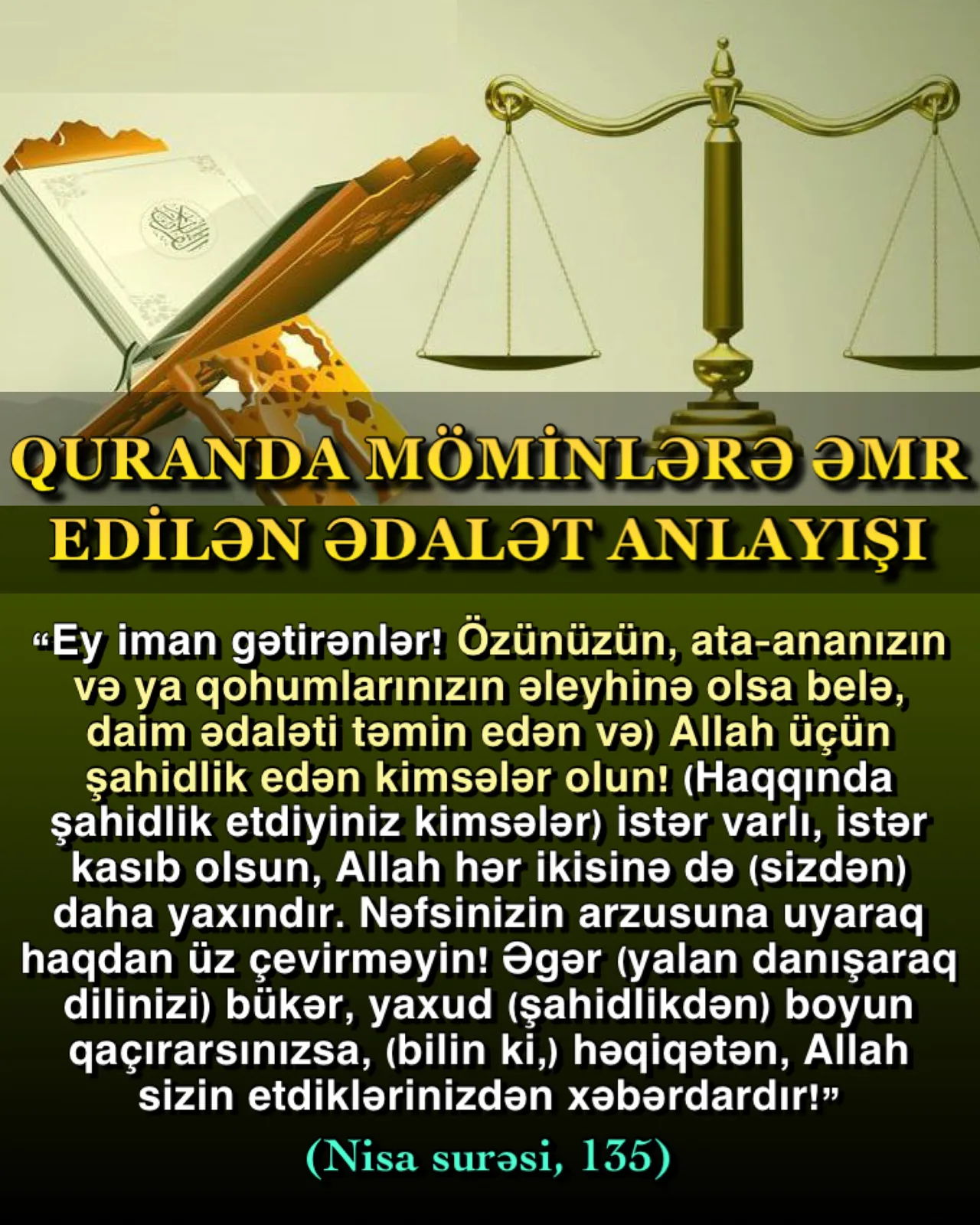 Möminlərin ədalətli şahidliyi
