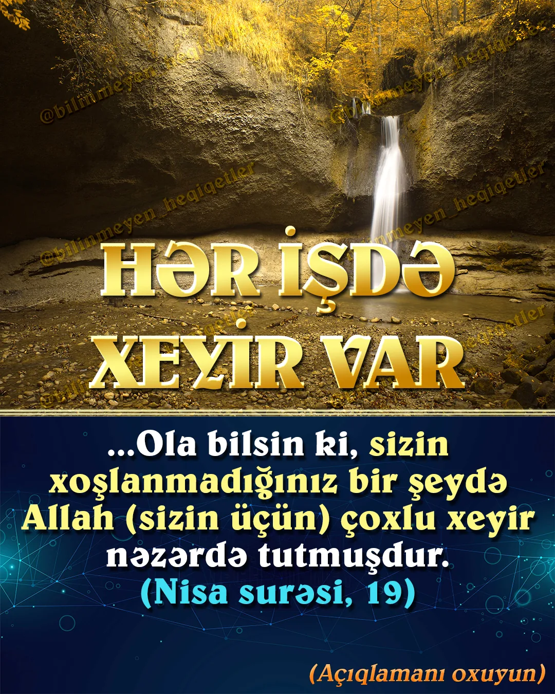 Möminlərin təvəkküldə qətiyyətli olmalarının sirri Allahın hər işi xeyirlə yaratmasını