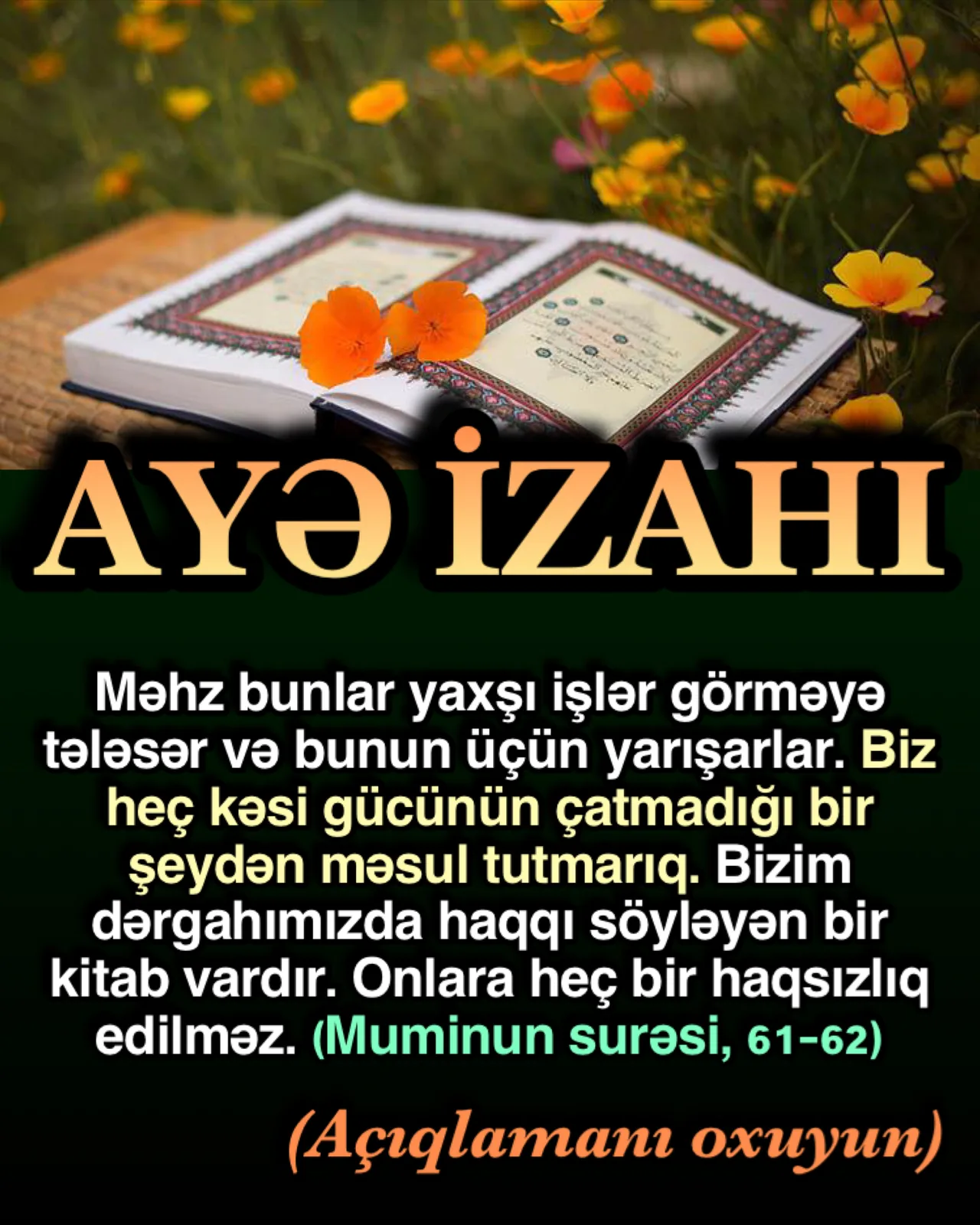 Muminun surəsi, 61-ci ayə