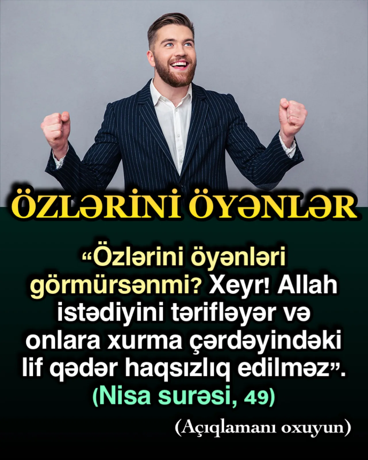 Münafiqlər özünü övliya kimi göstərər