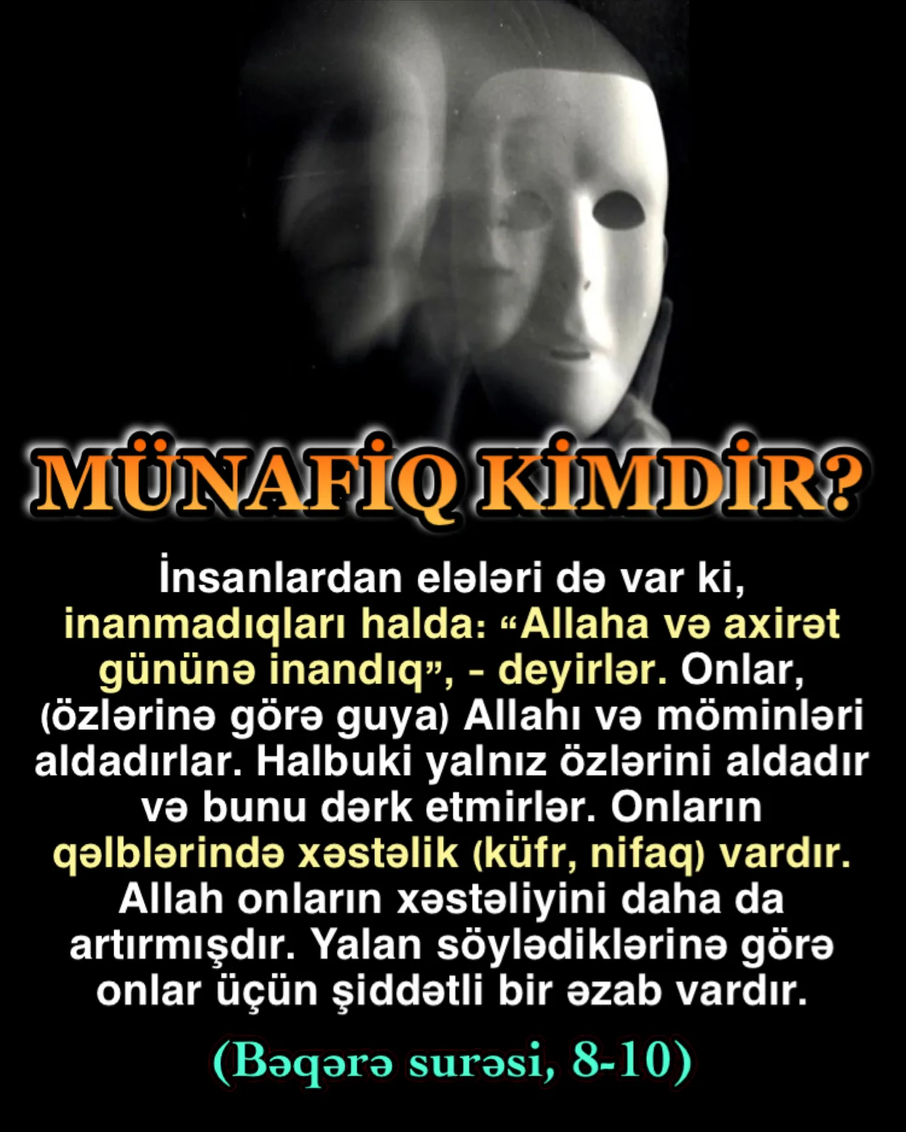 Münafiqlərin xüsusiyyətləri