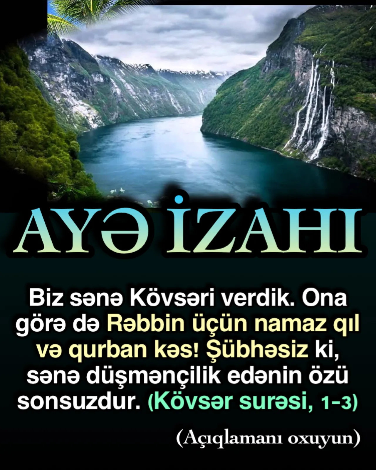 O dövrdə Peyğəmbərimizə (s) soyu kəsik dedilər