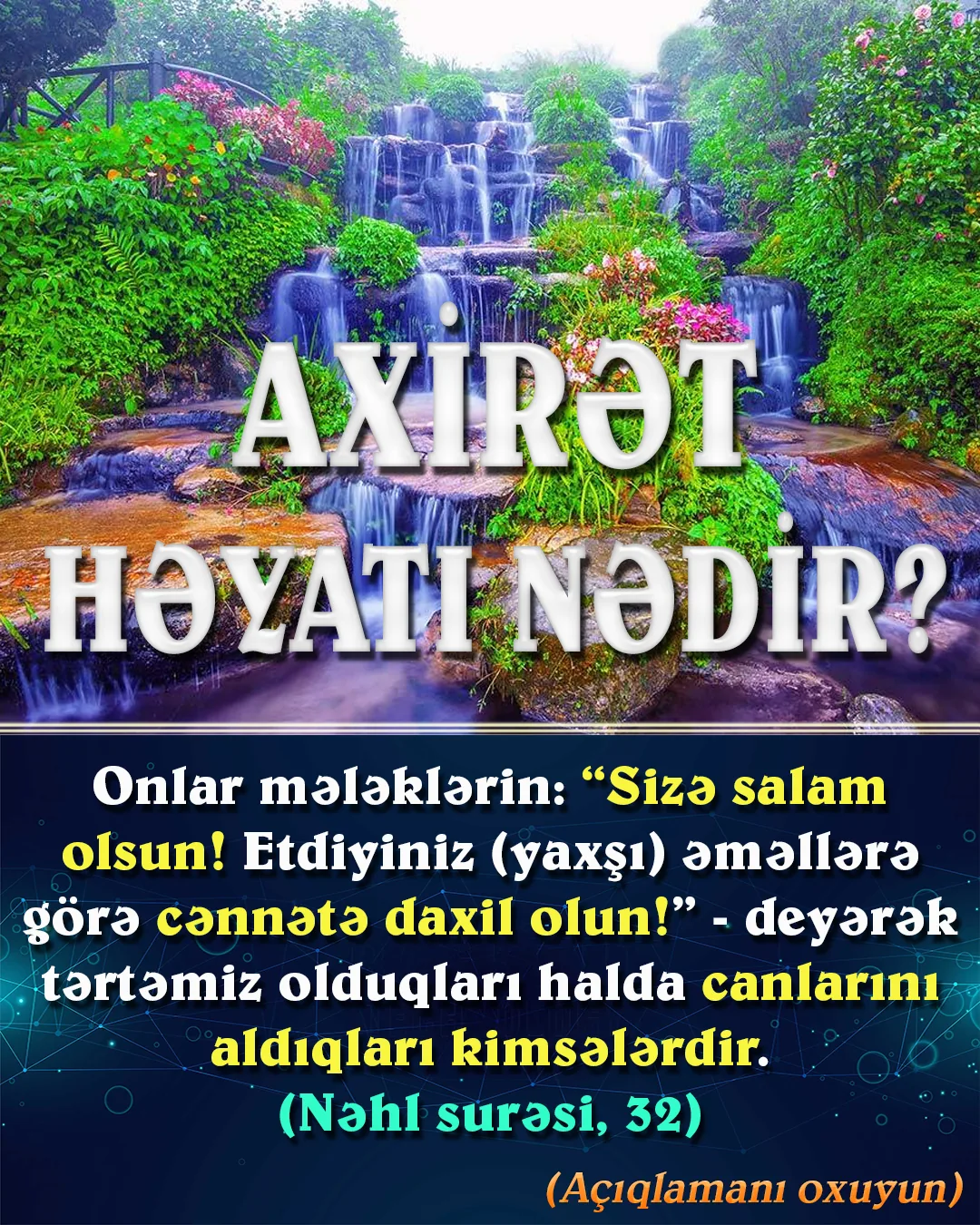 Ölümü bəzi insanlar yox olmaq kimi anlayarlar