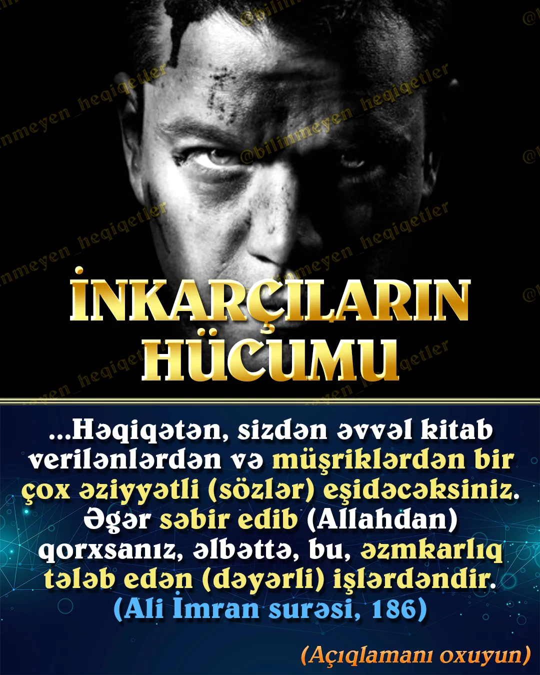 Peyğəmbərlərin və onlarla birlikdə olan saleh müsəlmanların həyatına baxdıqda, o mübarək