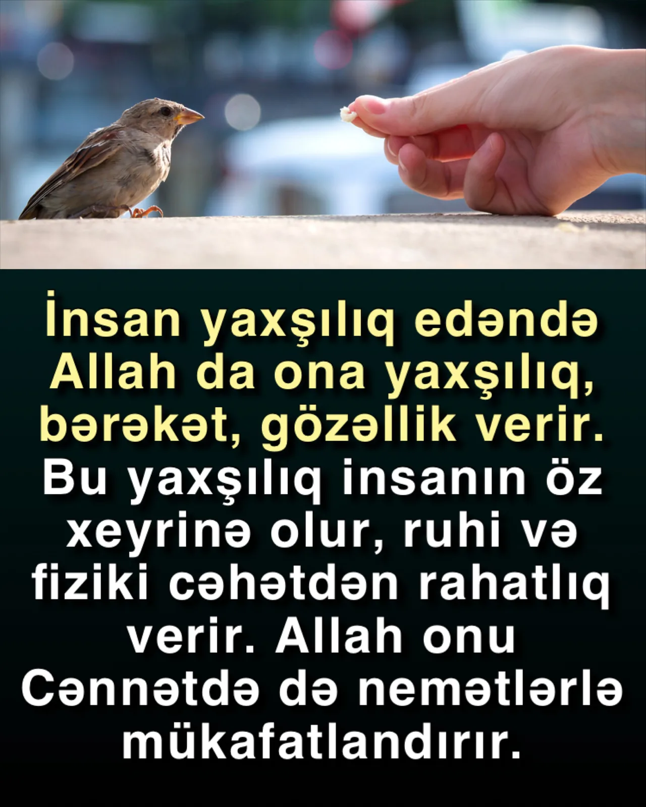 Pisliyi yaxşılıqla dəf etmək