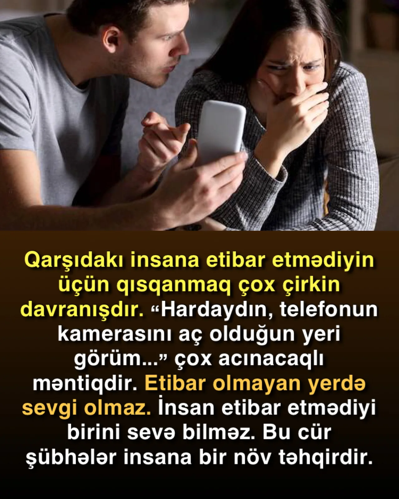 Qısqanclıq sevgi əlaməti deyil