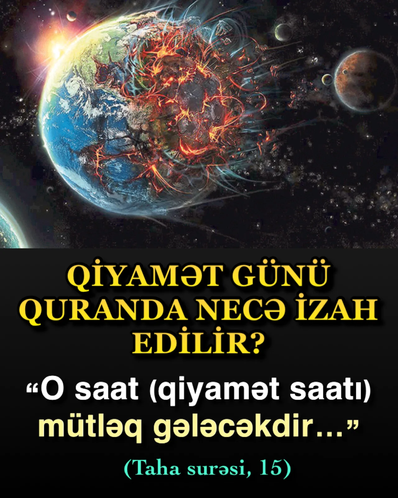 Qiyamət günü baş verəcək hadisələr