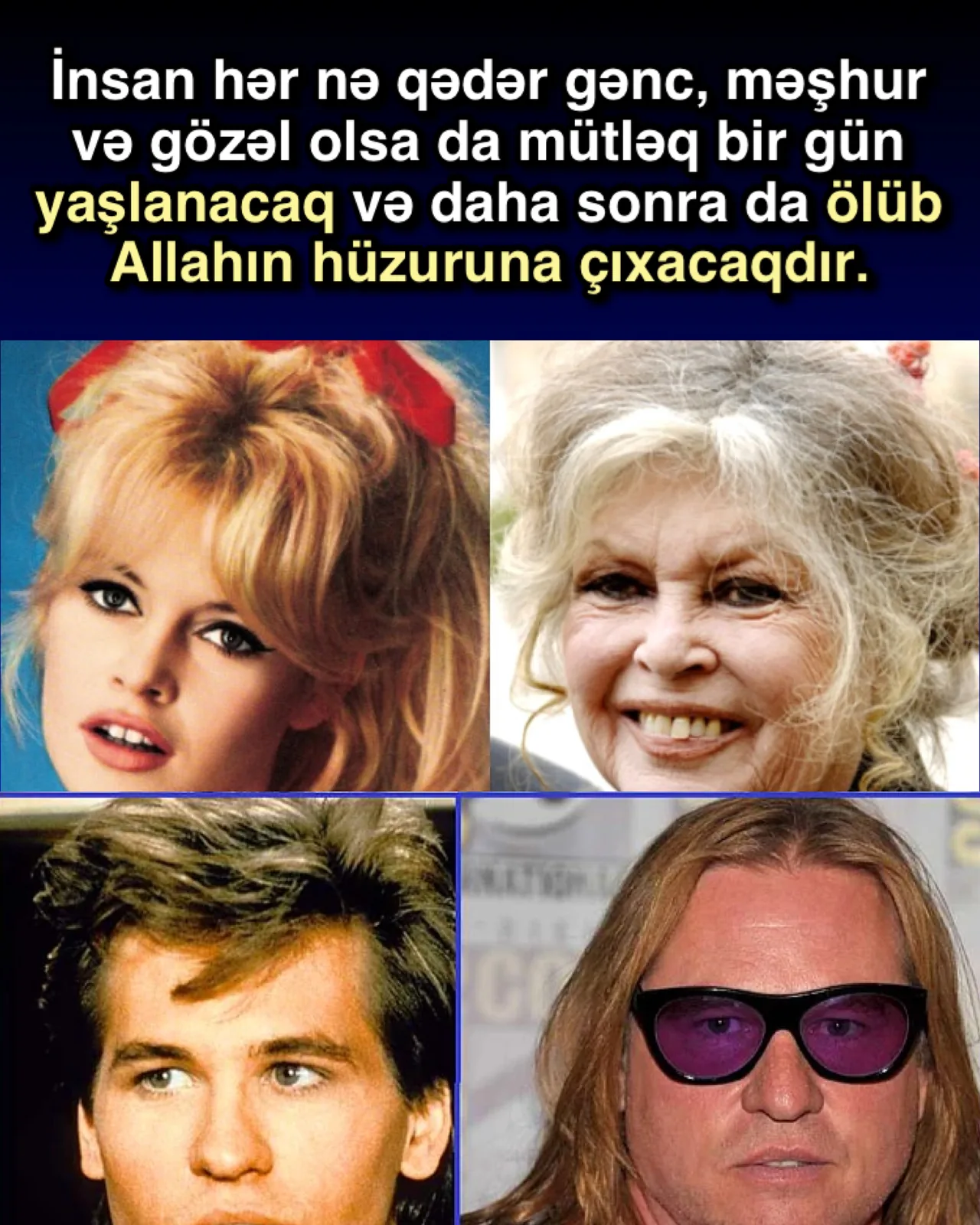 Qocalıq və ölüm insanlara ibrətdir