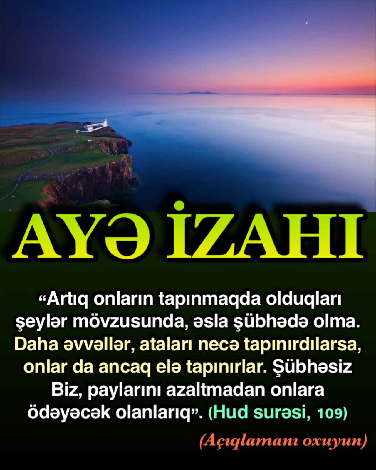 Quran hər zaman keçərli olan bir Kitabdır