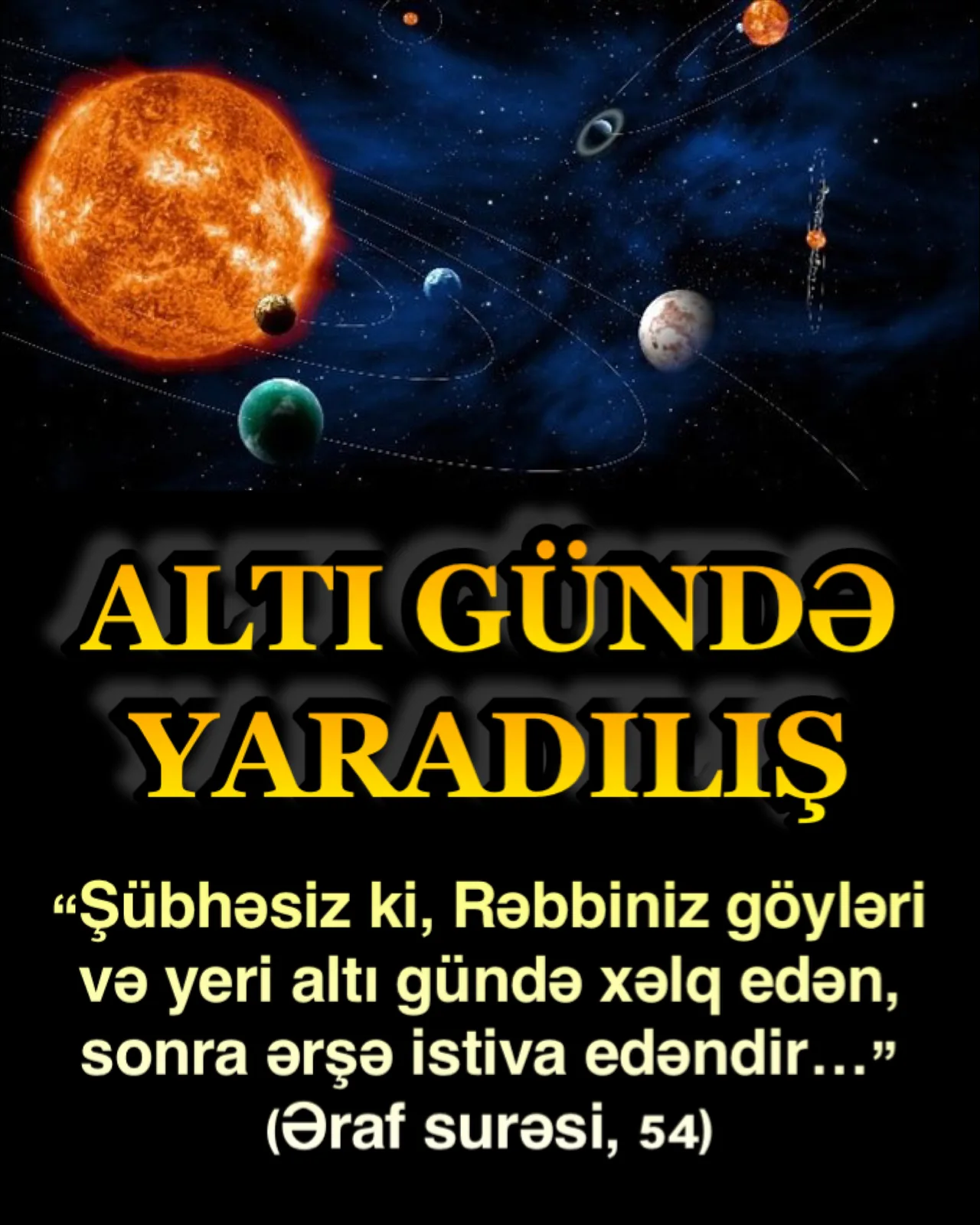 Quran ilə müasir elm arasındakı uyğunluğa dair bir nümunə də kainatın yaşıdır