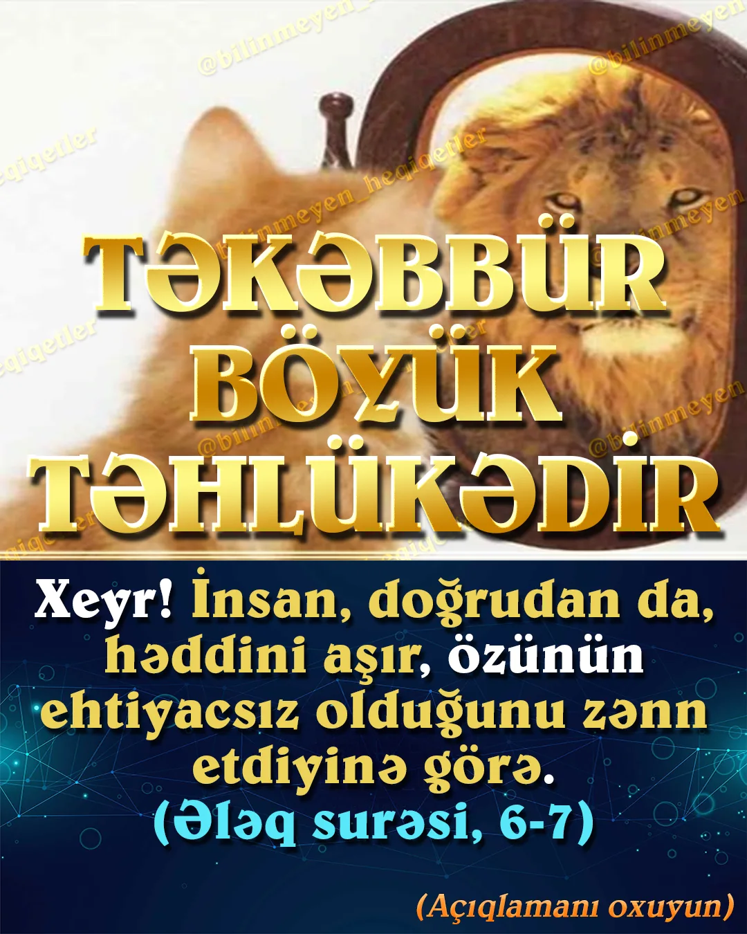 Quranda bildirilir ki, insan nəfsi həm gözəlliklərə, həm də günah və pisliklərə meyillidir