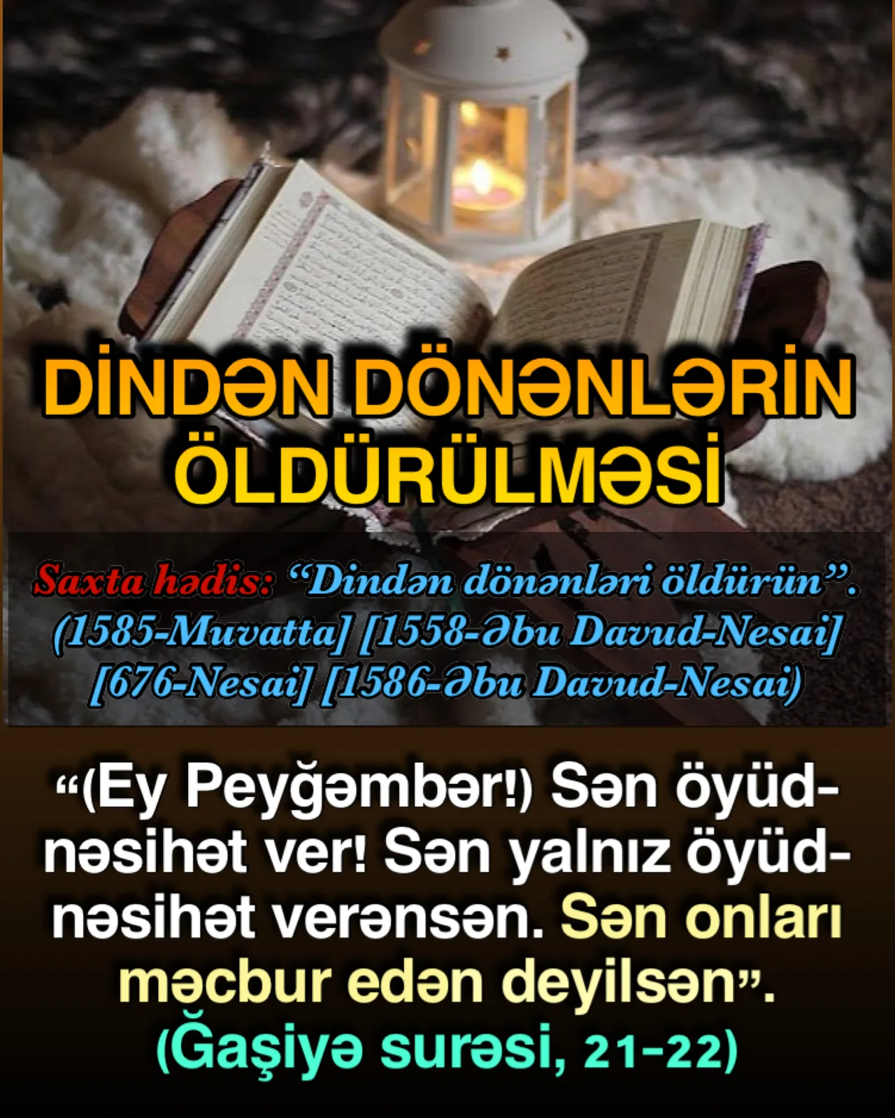 Qurandan kənar saxta şəriət sistemi