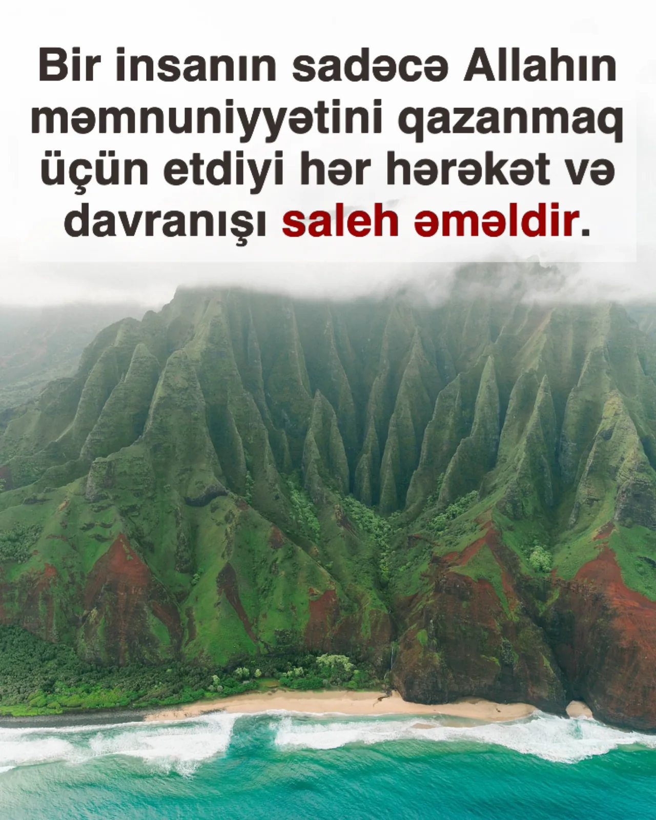 Saleh əməl nə deməkdir?