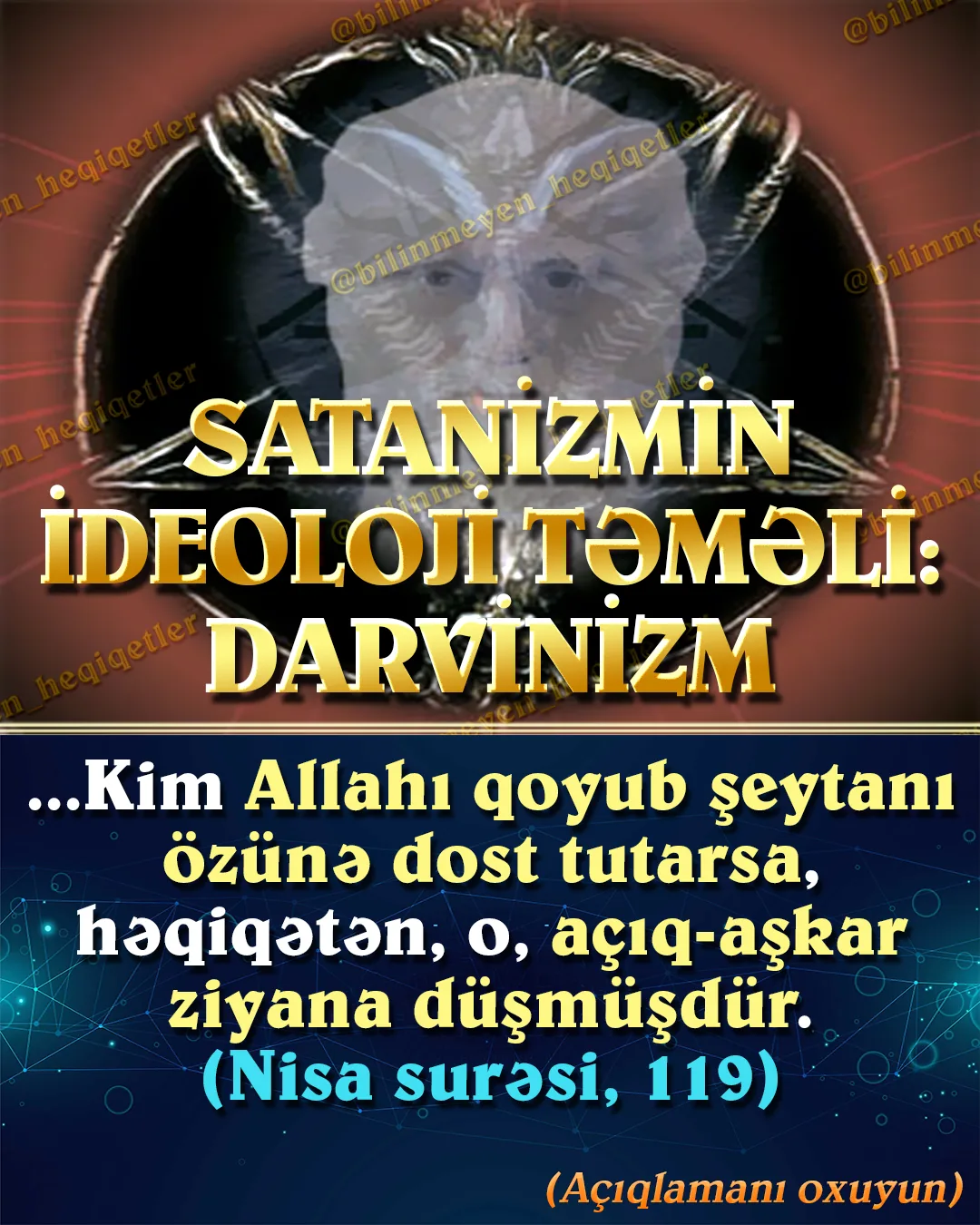 Satanizm, şiddəti və vəhşiliyi dini ayin halına gətirən azğın bir ideologiyadır