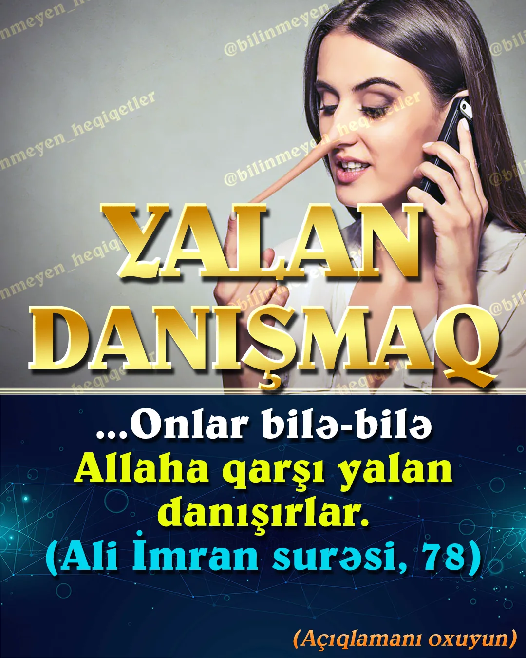 Səmimiyyətsizliyini ört-basdır edərkən insan çox vaxt yalana üz tutur