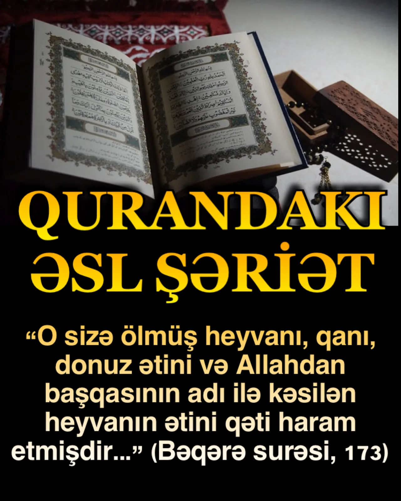 Şəriət” sözünün mənası yol deməkdir