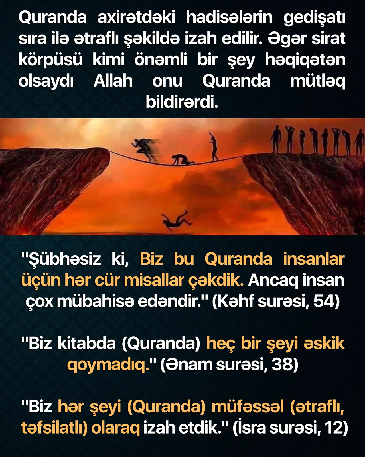 Sirat körpüsü xurafatı