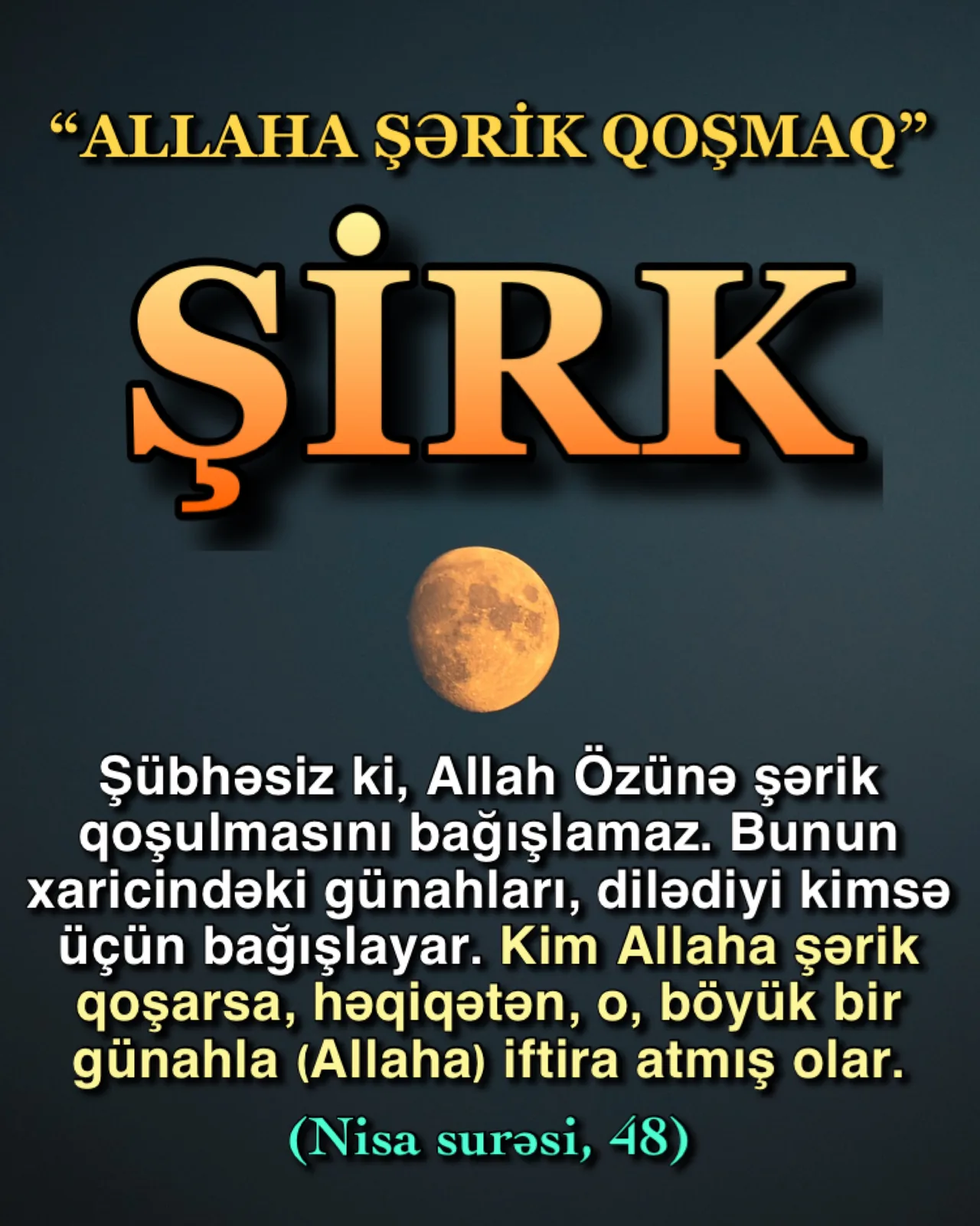 Şirk nə deməkdir?