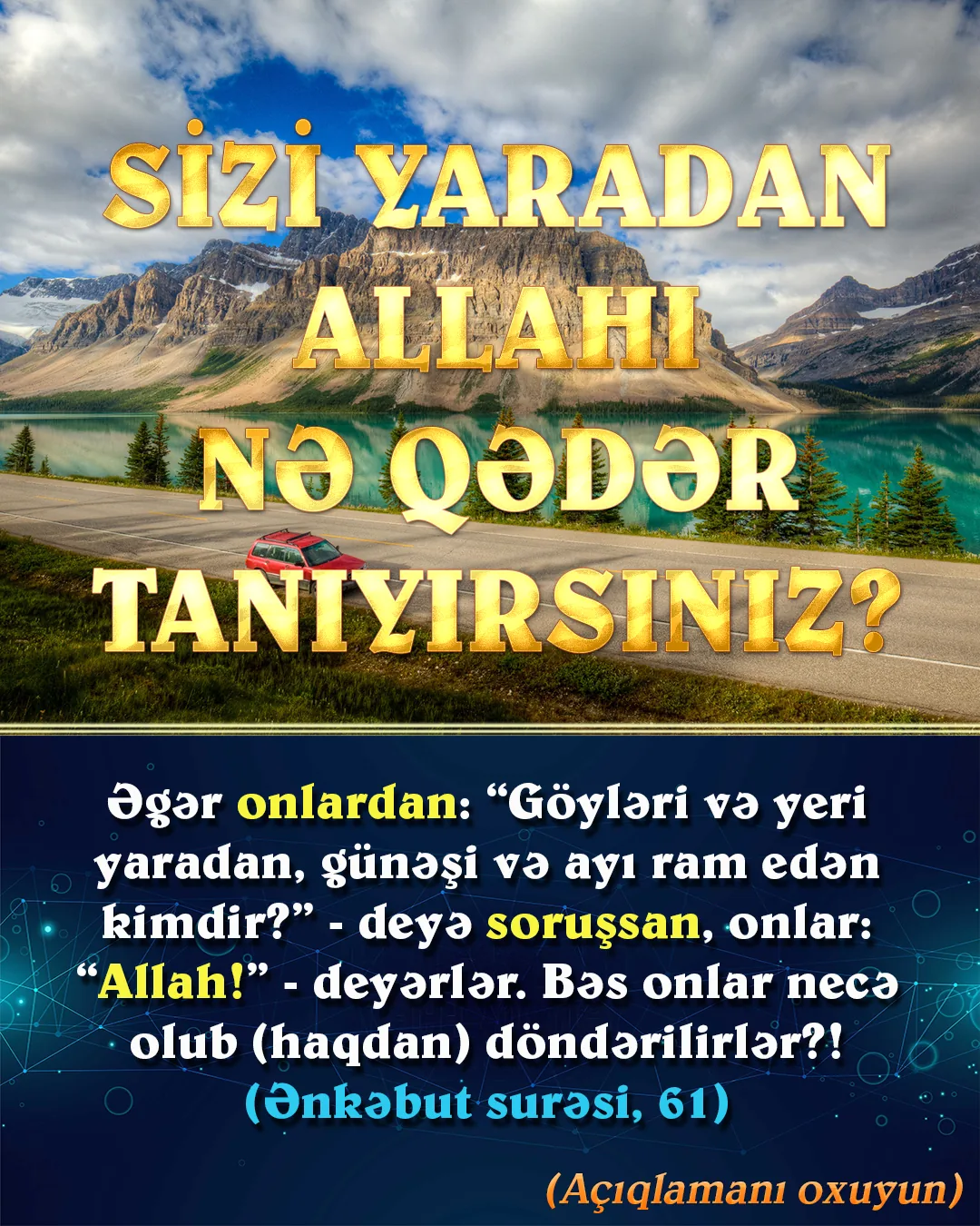 Sizi kim yaratdı?
