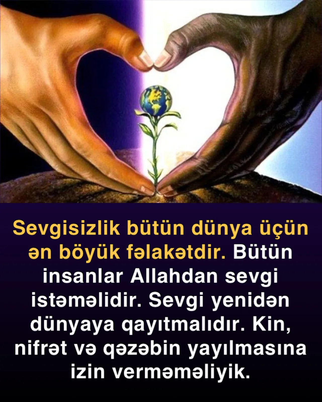 Sosial media sevgisizlik və qəddarlıq arenası olmamalıdır