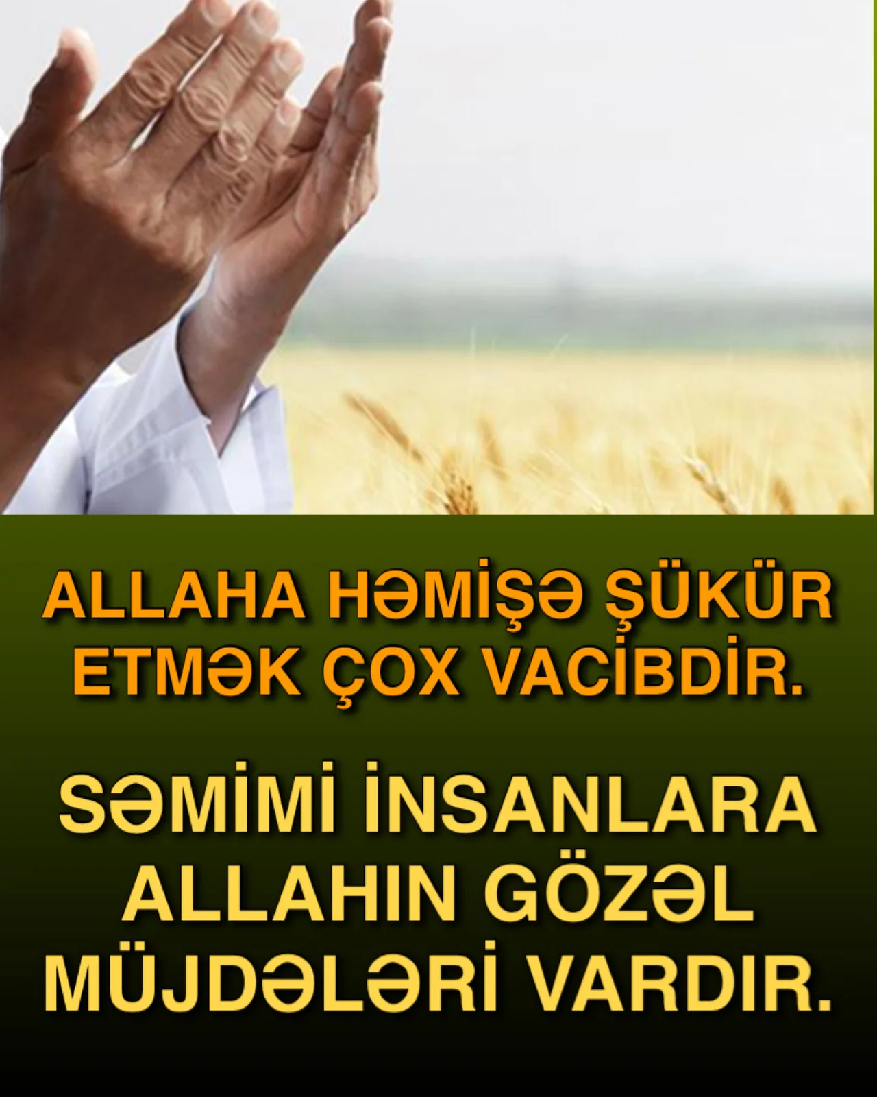 Şükür – Allaha sevginin göstəricisi