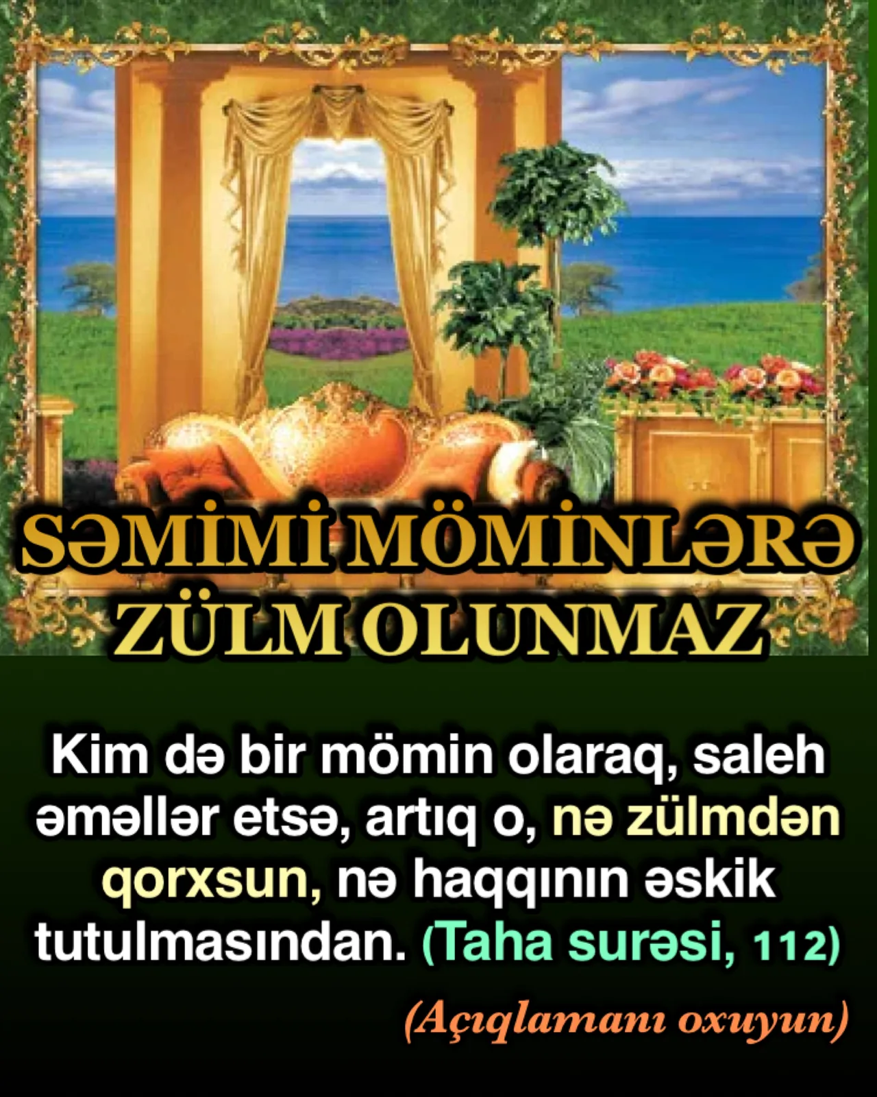 Taha surəsi, 112-ci ayə