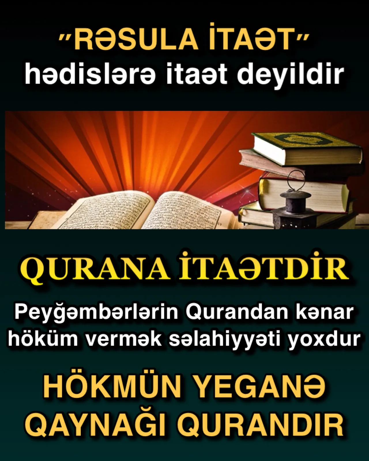 Tək hökm verən allahdır
