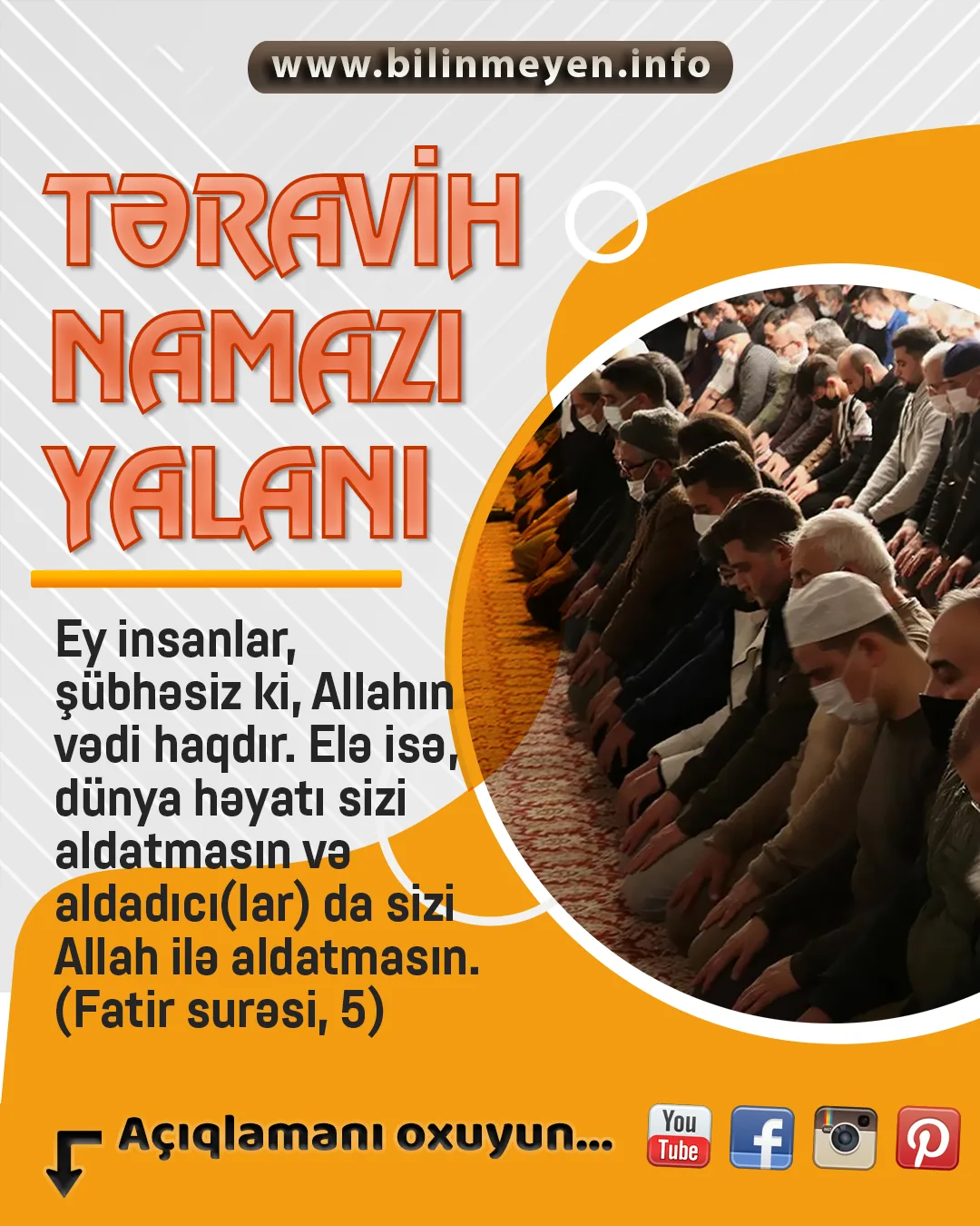 Təravih namazı yalanı