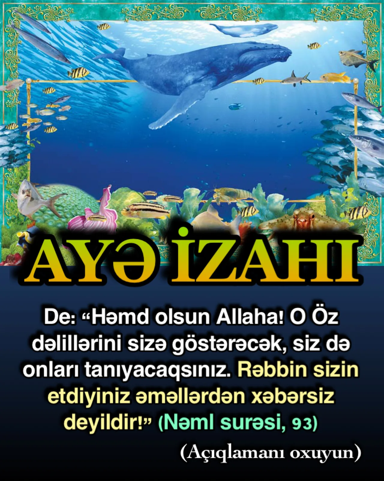 Uca Allah bu ayədəki hökmü ilə ayələrinin yaşadığımız xarici dünyada görüləcəyini və mömin