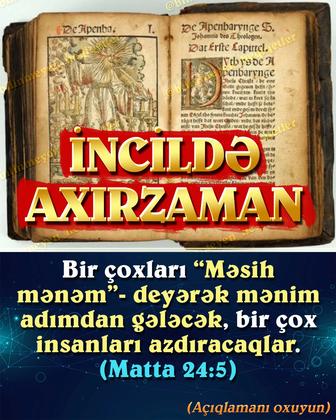 Xristianların böyük əksəriyyəti Axırzaman və hz