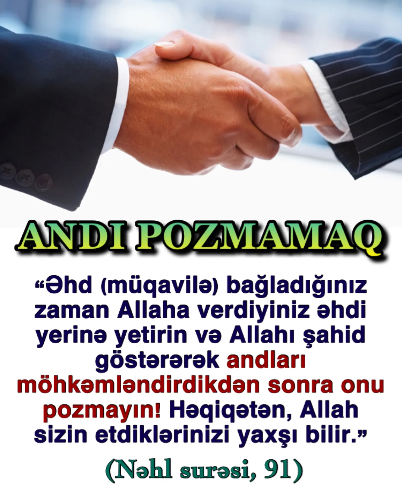 Yalançı andlar və münafıqlar