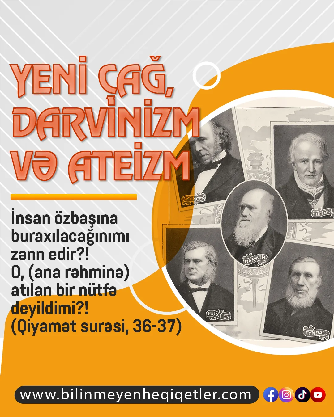 Yeni çağ dini, darvinizm və ateizm