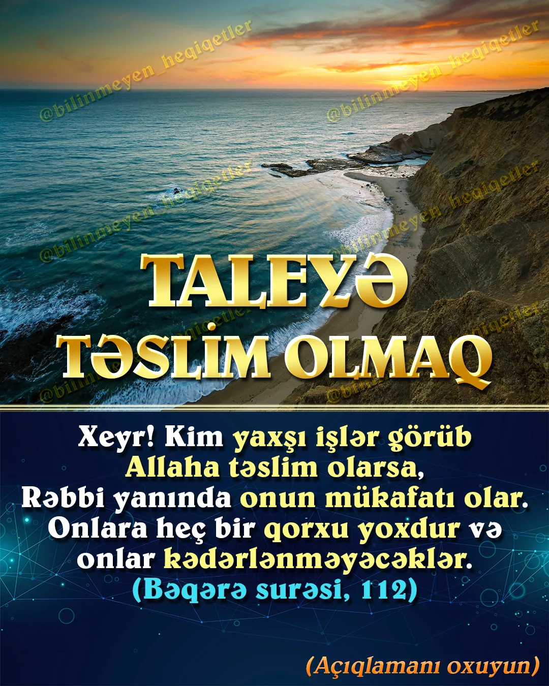 Dünyadakı imtahanın sirri