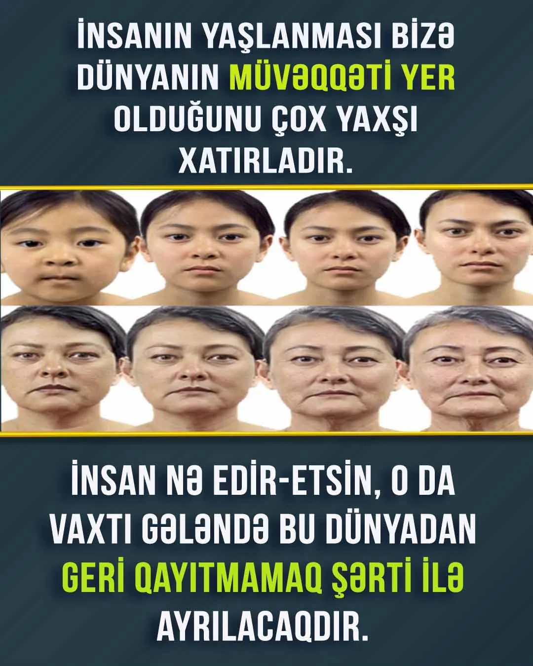 Zamanın sürətlə keçməsi və məsuliyyət