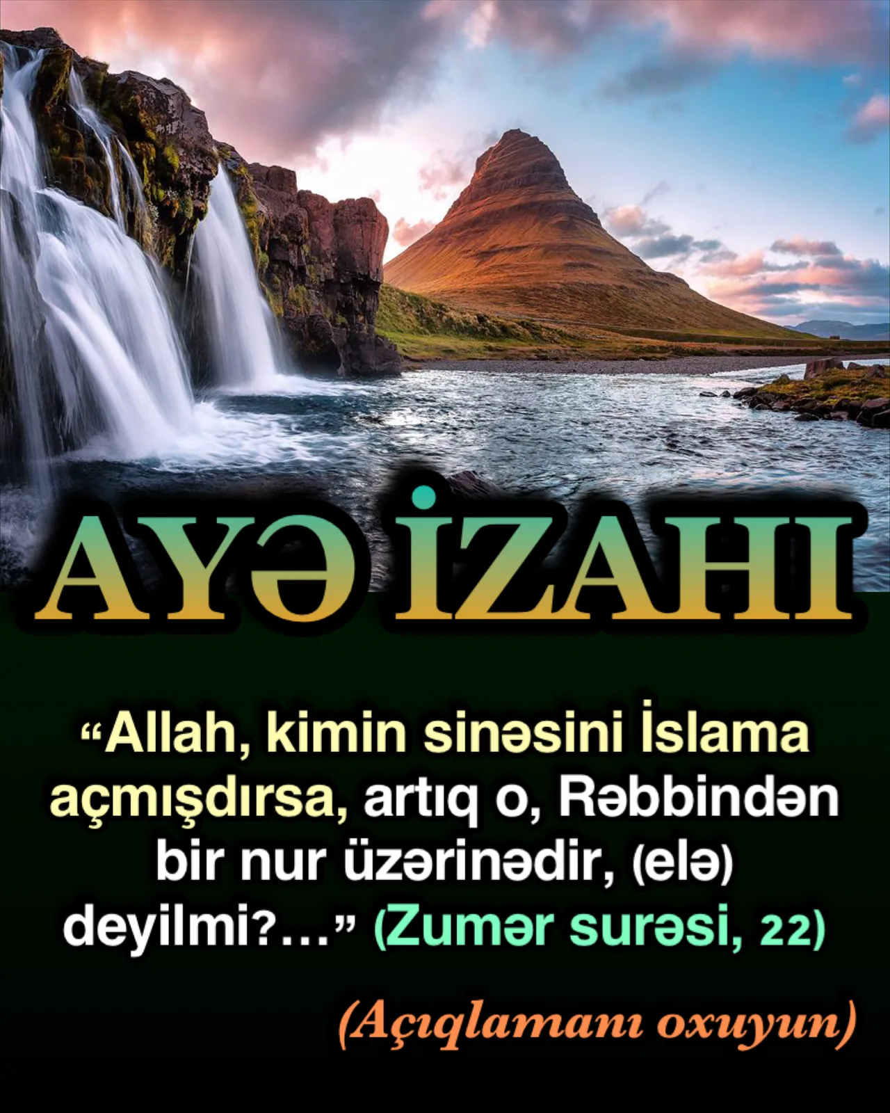Zumər surəsi 22-ci ayə
